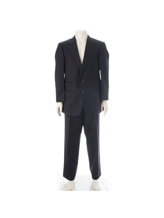 Gucci Other - Gucci Era Collection Wool Set Suit Pinstripe Black 52